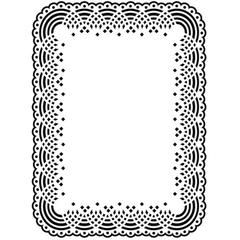 Embossing Folder Doily Lace 4,25